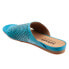Фото #5 товара Softwalk Corsica II S2113-487 Womens Blue Wide Leather Slides Sandals Shoes 6