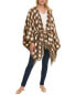 Фото #1 товара Pearl By Lela Rose Checked Wool-Blend Cape Women's Brown Os