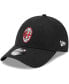 Фото #1 товара Men's Black AC Milan Core 9FORTY Adjustable Hat