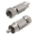 EUROCONNEX Male Rca Male F Connector