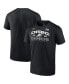 Фото #2 товара Men's Black Philadelphia Eagles 2022 NFC Champions Shadow Cast Big and Tall T-shirt