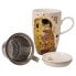 Фото #2 товара Кружка с чашкой и ситечком Goebel Gustav Klimt Der Kuss