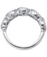 ფოტო #3 პროდუქტის Emerald (1-1/2 ct. t.w.) & Diamond (1/5 ct. t.w.) Halo Ring in 14k White Gold