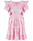 ფოტო #2 პროდუქტის Little Girls Spring Splash Tie-Dyed Ruffled Dress, Created for Macy's