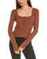 Фото #1 товара Saltwater Luxe Pointelle Sweater Women's Brown L