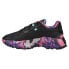 Фото #5 товара Puma Orkid Floral Lace Up Womens Black Sneakers Casual Shoes 384845-01