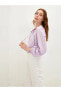 Фото #15 товара LCWAIKIKI Classic Fırfırlı Bağlamalı Yaka Desenli Uzun Kollu Viskon Kadın Bluz