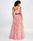 Фото #2 товара Juniors' Tulle One-Shoulder Ball Gown, Created for Macy's