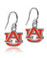 ფოტო #2 პროდუქტის Women's Auburn Tigers Silver-Tone Enamel Dangle Earrings