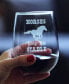 Horses Keep Me Stable Horse Gifts Stem Less Wine Glass, 17 oz
