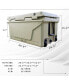 Фото #2 товара Khaki Color Ice Cooler Box 65Qt Camping Ice Chest Beer Box Outdoor Fishing Cooler