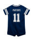 ფოტო #2 პროდუქტის Infant Boys and Girls Micah Parsons Navy Dallas Cowboys Game Romper Jersey