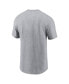 ფოტო #3 პროდუქტის Men's Gray New Orleans Saints Logo Essential T-shirt