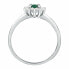 Silver ring with zircons Tesori SAIW1550