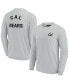 ფოტო #1 პროდუქტის Men's and Women's Gray Cal Bears Super Soft Long Sleeve T-shirt