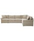 Фото #7 товара Wrenley 137" 5-Pc. Fabric L-Shape Modular Sectional Sofa, Created for Macy's