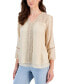 Women's 3/4-Sleeve Embroidered Lace Top, Created for Macy's
