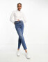 Фото #7 товара Stradivarius tall slim mom jean with stretch in authentic blue