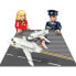 TAP Commercial Airplane + Crew 4 Figures Construction Game