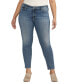 ფოტო #1 პროდუქტის Plus Size Suki Mid-Rise Curvy-Fit Skinny Jeans
