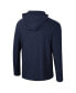 ფოტო #2 პროდუქტის Men's Navy Michigan Wolverines Cloud Jersey Raglan Long Sleeve Hoodie T-shirt