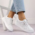 Фото #2 товара Vinceza W JAN274 white openwork leather wedge shoes