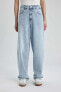 Фото #2 товара Джинсы defacto Afra X Baggy High Waist Wide Leg Long Jeans C4110ax24sp