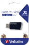 Фото #8 товара Verbatim Store 'n' Click - USB 2.0 Drive 3.2 GEN1 da 32 GB - Black - 32 GB - USB Type-A - 3.2 Gen 1 (3.1 Gen 1) - 80 MB/s - Slide - Black