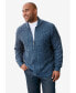 ფოტო #2 პროდუქტის Tall Shaker Knit Zip-Front Cardigan