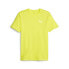 Фото #1 товара Puma Run Favorite Heather Crew Neck Short Sleeve Athletic T-Shirt Mens Yellow Ca