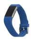 Фото #1 товара Blue Premium Woven Silicone Band Compatible with the Fitbit Charge 2