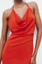 Фото #2 товара Платье из полиамида с горловиной халтер ZARA