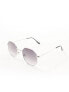 Фото #7 товара Jeepers Peepers round metal sunglasses in silver