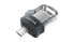 Фото #12 товара SanDisk Ultra Dual m3.0 - 16 GB - USB Type-A / Micro-USB - 3.2 Gen 1 (3.1 Gen 1) - Slide - 5.2 g - Black - Silver - Transparent