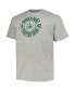 Men's Heather Gray Notre Dame Fighting Irish Big and Tall Circle Logo T-shirt