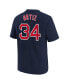 ფოტო #3 პროდუქტის Big Boys David Ortiz Navy Boston Red Sox Home Player Name and Number T-shirt