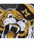 Фото #3 товара Men's Heather Black Missouri Tigers Vintage-Like Angry Tiger Tri-Blend T-shirt