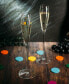 Polka Dot Champagne Flutes Glass, Set of 2