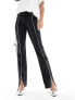 Фото #5 товара & Other Stories zip detail trousers in black