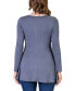 ფოტო #2 პროდუქტის Women's Long Sleeve Swing Style Flare Tunic Top