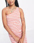 Vero Moda Petite jersey printed stripe mini dress in pink Prism Rosa, M - EU 38 - фото #3