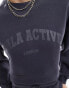 TALA Active cropped volley sweat in charcoal