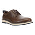 Crevo Genoa Perforated Lace Up Mens Brown Casual Shoes CV2443-200