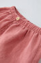 Linen bermuda shorts with button