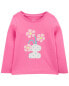 Kid Flower Cotton Blend Graphic Tee M