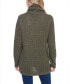 Фото #2 товара Women's Waffle Knit Cowl Neck Sweater with Buttons