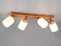 Фото #5 товара Потолочный светильник MeineWunschleuchte LED с потолком из дерева и стеклянным плafondom Белый 60см