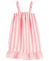 Фото #1 товара Striped Woven Nightgown 2-3