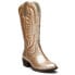 Фото #2 товара COCONUTS by Matisse Lasso Round Toe Cowboy Womens Gold Casual Boots LASSO-740