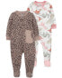 Baby 2-Pack Fleece Footie Pajamas 12M